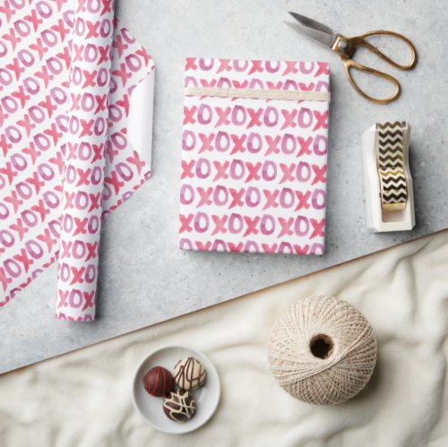 XOXO Valentines Day Patterned Wrapping Paper