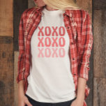 XOXO Valentine's Day T-Shirt<br><div class="desc">Pink and red XOXO Valentine's day shirt.</div>