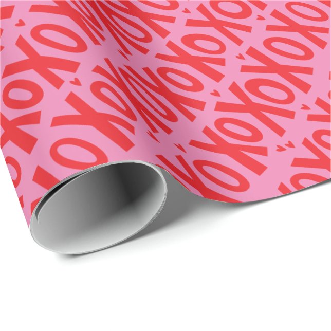 XOXO Valentine's Day Wrapping Paper (Roll Corner)
