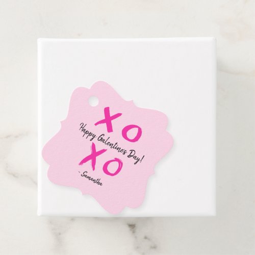 Xoxo valentines Happy Galentines Day Custom Favor Tags