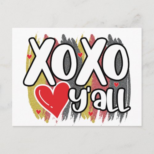 XOXO Valentines Holiday Postcard
