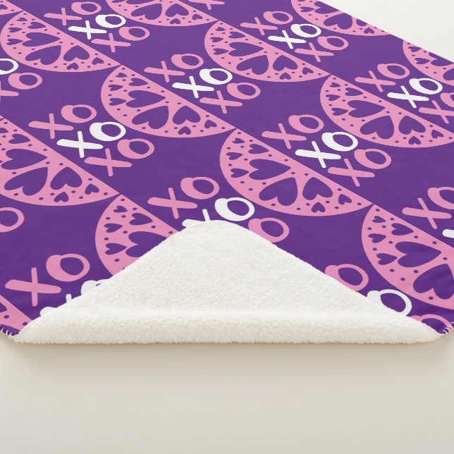 XOXO Valentine's  Sherpa Blanket (3/4)
