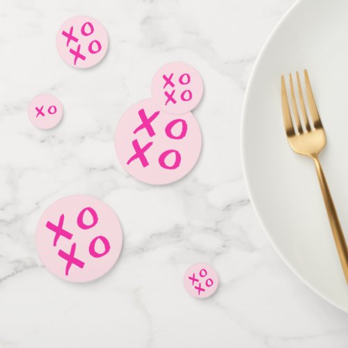 XOXO Valentines simple Confetti