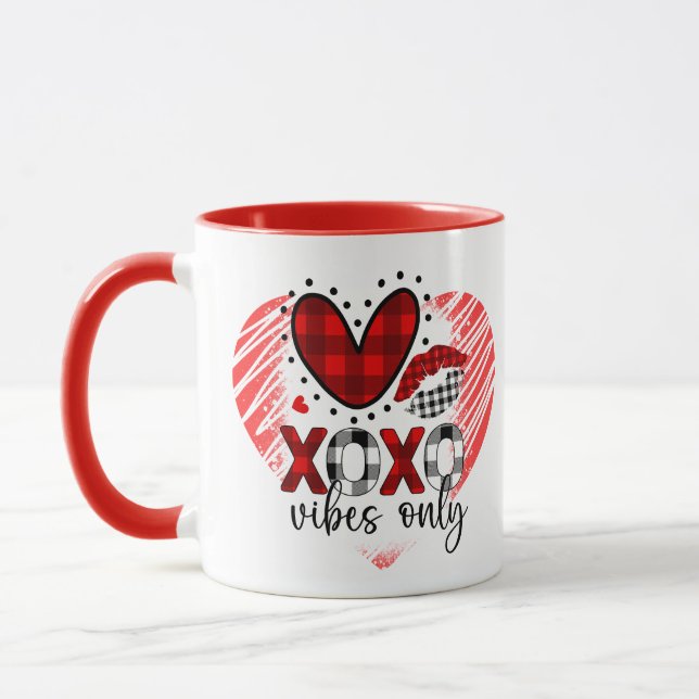 XOXO Vibes Only Valentine Mug (Left)