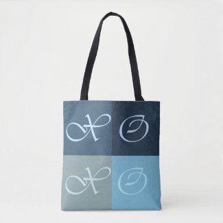 XOXO - Warm Hugs and Kisses in Blue