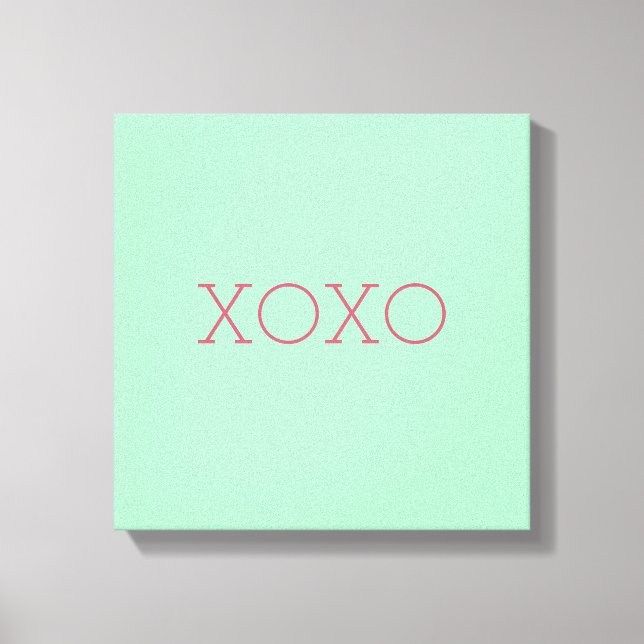 XOXO Wrapped Canvas Print (Front)