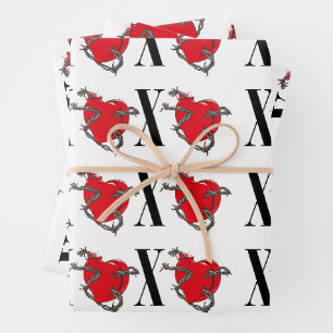 XOXO WRAPPING PAPER SHEETS