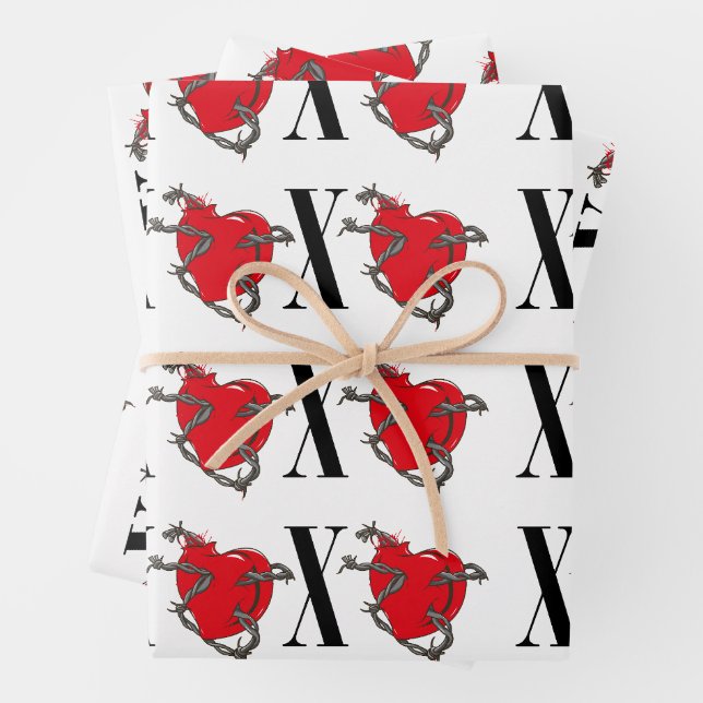 XOXO WRAPPING PAPER SHEETS (In situ)