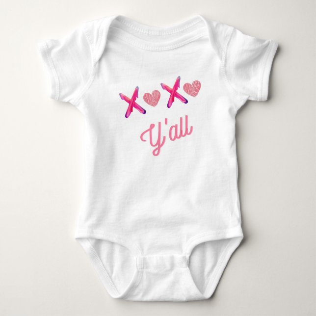 Xoxo y'all baby bodysuit (Front)