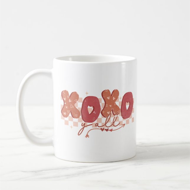 XOXO Y'all Valentine's Day Coffee Mug (Left)