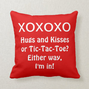 XOXOXO Throw Pillow