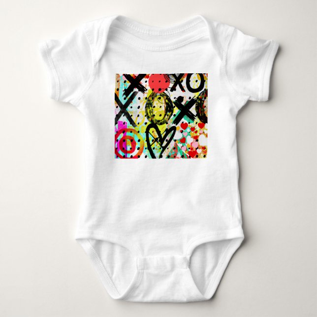 XOXOXOXOXO Collection Baby Bodysuit (Front)