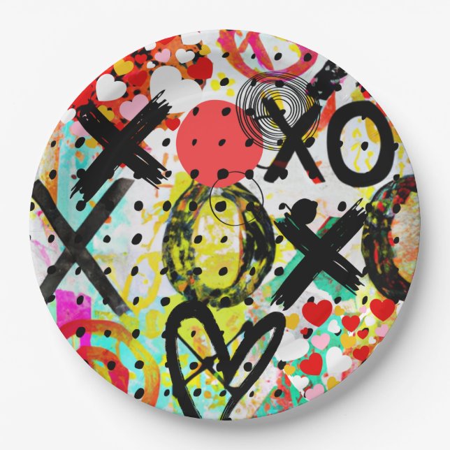 XOXOXOXOXO Collection Paper Plates (Front)