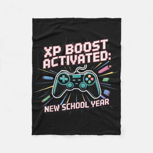 Xp Boost, New School Year, Back To School, Gen Z A Fleece Blanket (Front)