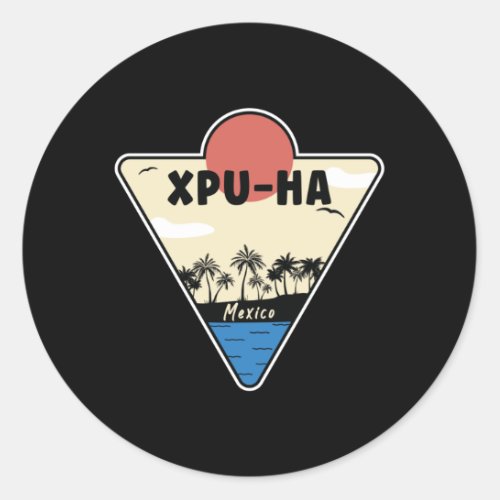 Xpu_ha Mexico Seashore Classic Round Sticker