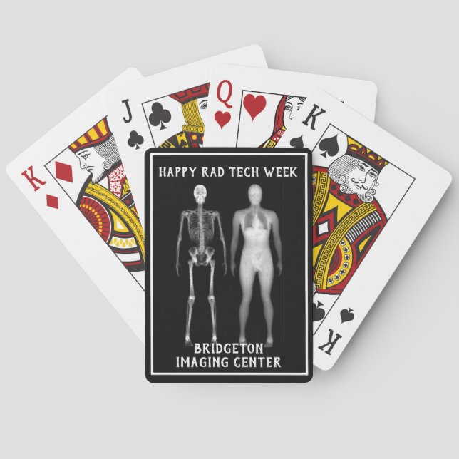 Xray & CT Full  Body "Happy Rad Tech Week" Poker Cards (Back)