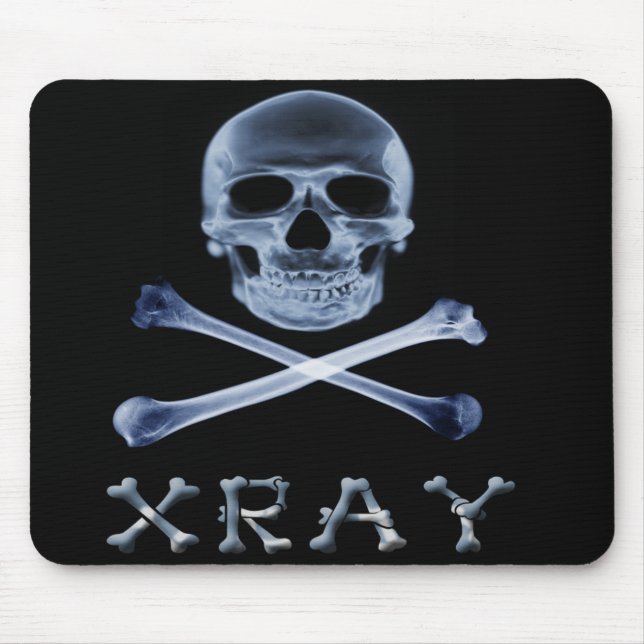 XRAY PIRATE Flag RADIOLOGY JOLLY ROGER Mouse Pad (Front)