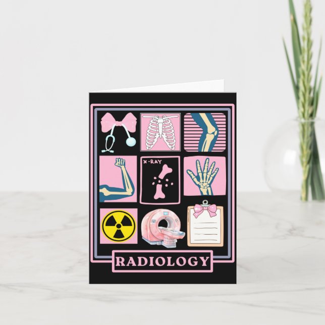 Xray Rad Tech Radiology Healthcare Appreciation Te Card (Front)