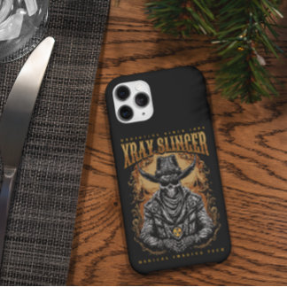 XRay Slinger Skeleton Cowboy iPhone 14 Pro Max Case