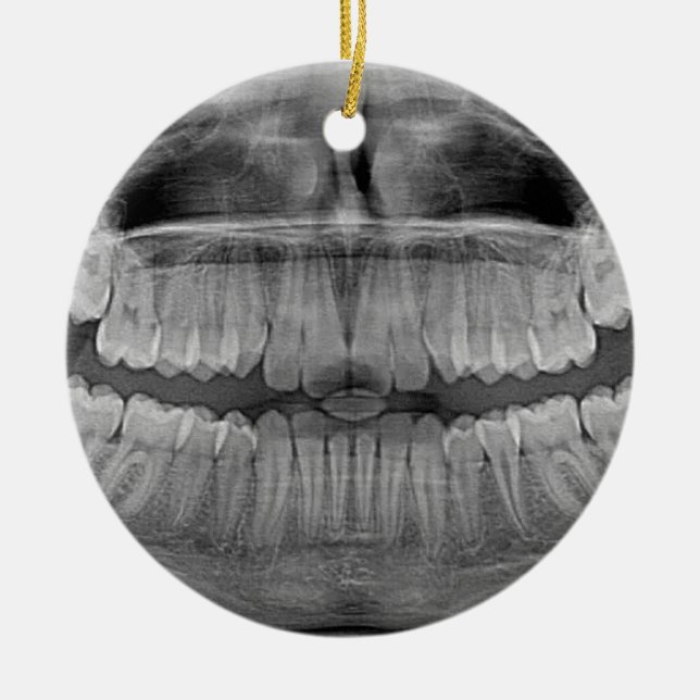 Xray Smile Ceramic Ornament (Front)