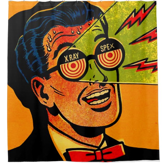 Xray Spex print Shower Curtain (Front)