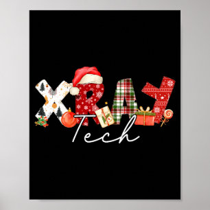Xray Tech Christmas Bow Rad Tech Radiology Gift Me Poster