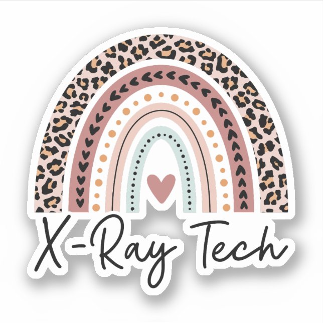 Xray Tech, Radiologic Technologist, Xray Tech Grad Sticker (Front)