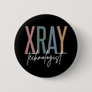 Xray Tech X-ray Technologist Multicolored gifts Button