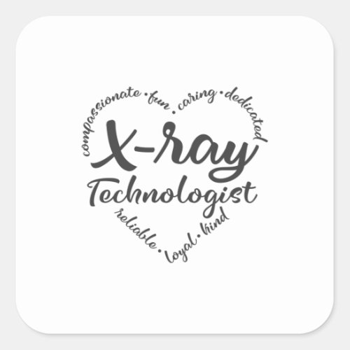 Xray tech X_ray technologist Square Sticker