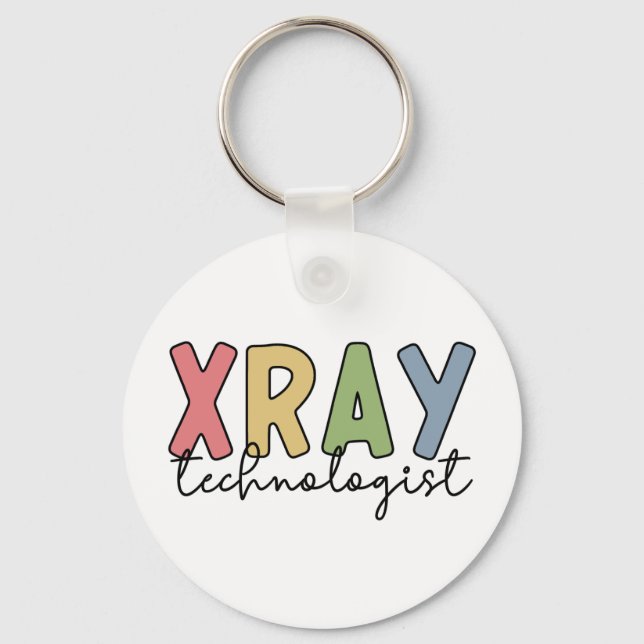 Xray Technologist X-ray Tech Radiology Tech Gift Keychain (Front)