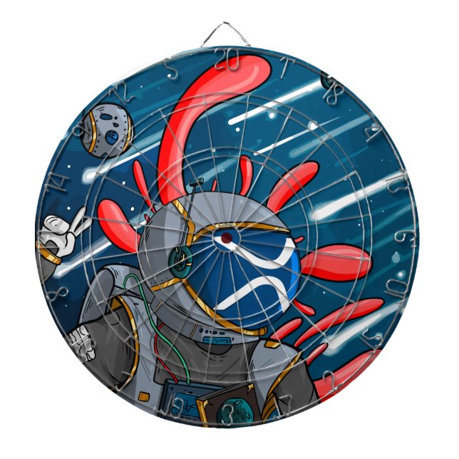 XRP Astronaut TO THE MOON - XRP cryptocurrency  Dart Board (Front)