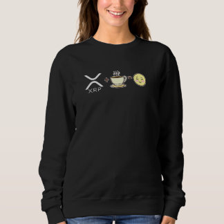 Xrp + Coffee Equals Happy Crypto Cryptocurrency Sweatshirt