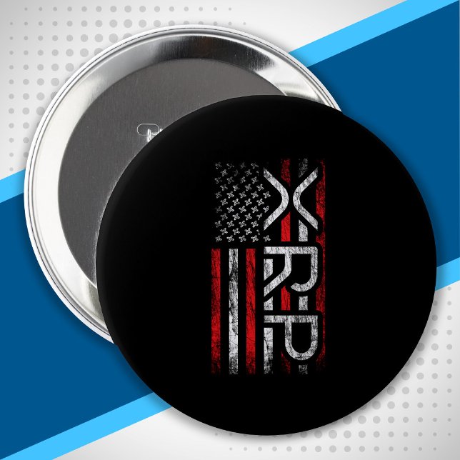 XRP Crypto Cryptocurrency American Flag Meme Button (Creator Uploaded)