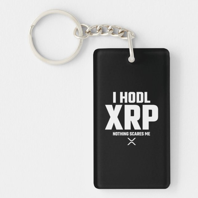 XRP Crypto Cryptocurrency Hodl XRP Funny Quote Keychain (Front)