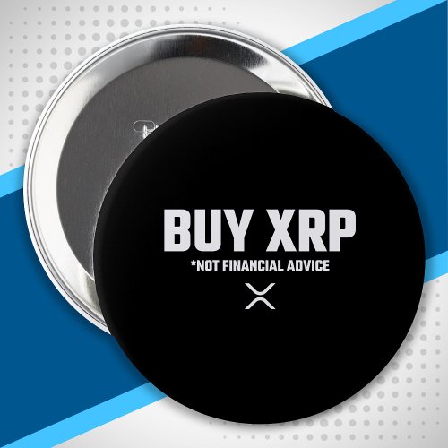 XRP Crypto Meme Not Financial Advice Disclaimer Button