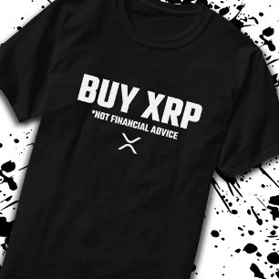 XRP Crypto Meme Not Financial Advice Disclaimer T-Shirt