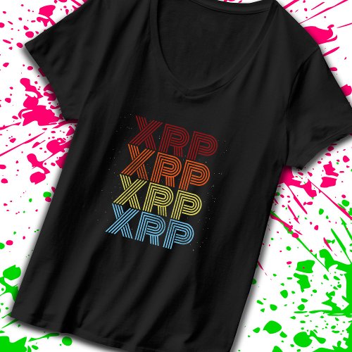 XRP Crypto Retro Vintage Cryptocurrency Meme T_Shirt