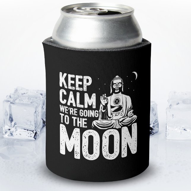 XRP Cryptocurrency To The Moon Keep Calm Crypto Can Cooler (Creator Uploaded)