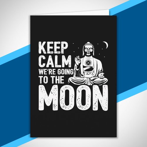 XRP Cryptocurrency To The Moon Keep Calm Crypto Card