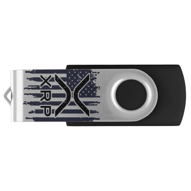 XRP Cryptocurrency USA American Flash Drive (Back)