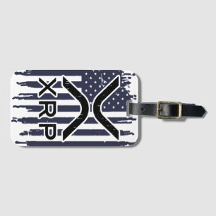 XRP Cryptocurrency USA American Luggage Tag