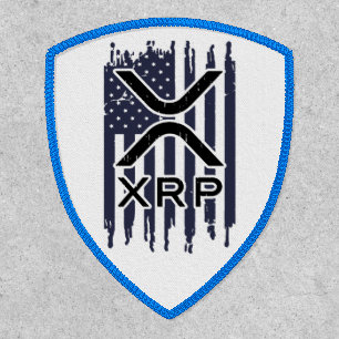 XRP Cryptocurrency USA American Patch