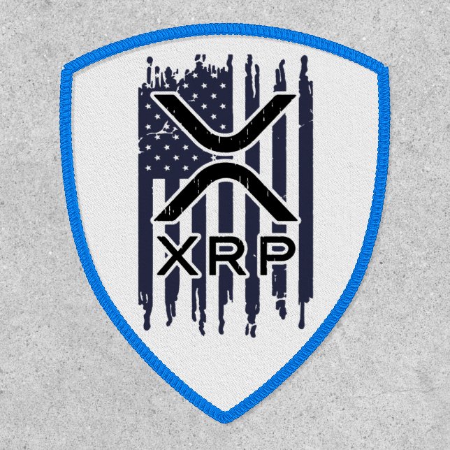 XRP Cryptocurrency USA American Patch (Front)