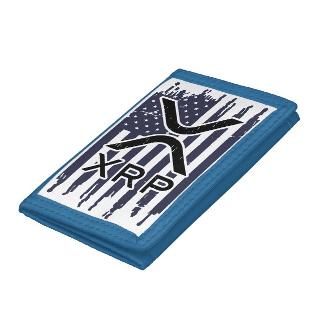 XRP Cryptocurrency USA American Trifold Wallet (Bottom)