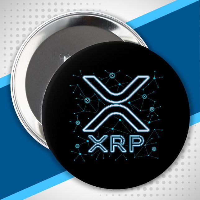 XRP Cryptocurrency XRPL Blockchain Crypto Stars Button (Creator Uploaded)