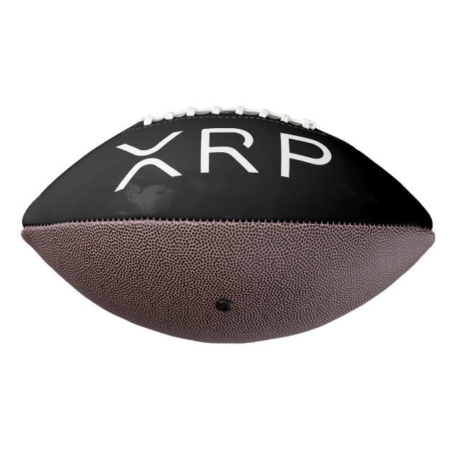 XRP Full Logo Black Football (Rotated 270)