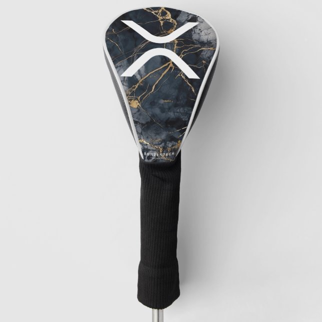 XRP Indigo Marble Golf Driver Cover (Front)
