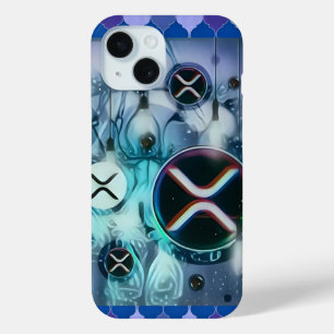 XRP light bubbles iPhone 15 Case