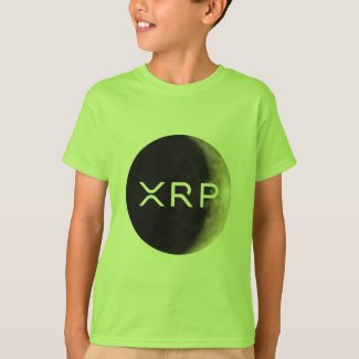xrp, moon logo, boys T-Shirt