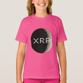 xrp, moon logo, girls T-Shirt